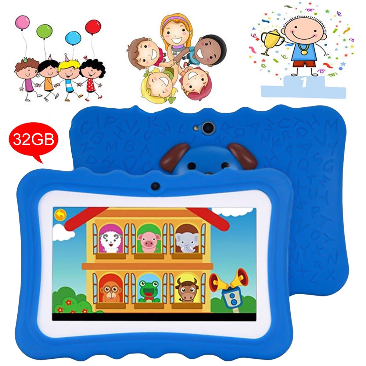 7" Kids Tablets 1GB ROM 16GB Storage D15141