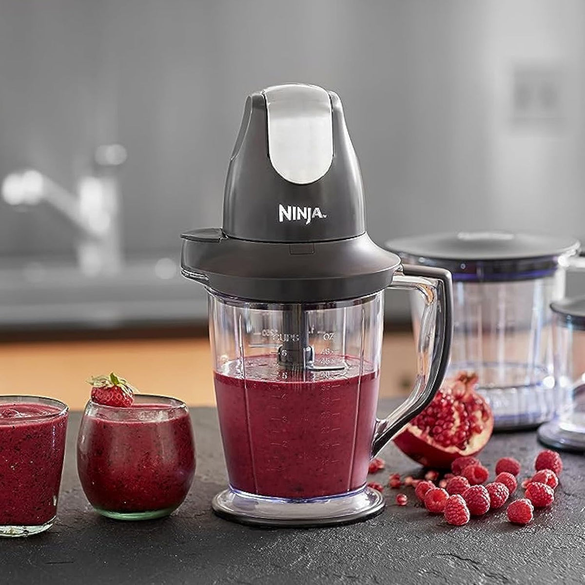 Black Blender Food Processor with 48oz Pitcher M4963