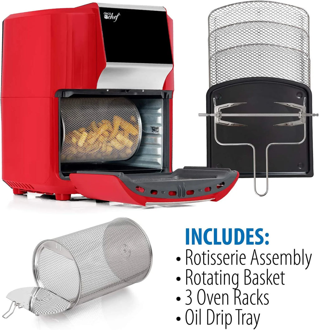 12.7 QT Digital Air Fryer Oven with 3 Roasting Racks T2644