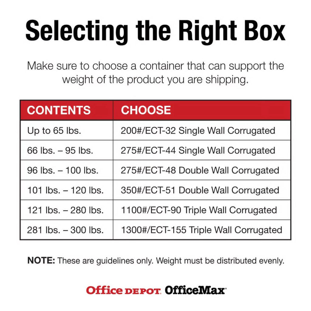 Kraft Flat Boxes, 12" x 12" x 5", Pack Of 25 X38479
