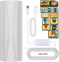 HD Digital TV Antenna with Amplifier Signal Booster & 36ft Coax Cable Y34105