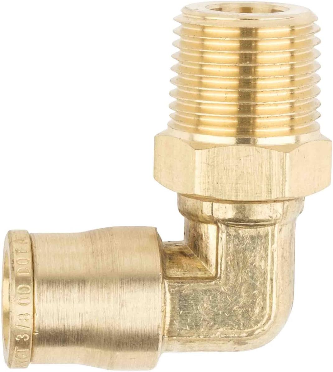 21 Pieces Brass Push to Connect Air Brake Line Fittings Connector Kit with Air Brake Line Cutter Q724647
