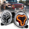 9 inch LED Headlights with DRL Turn Signal Light B7521