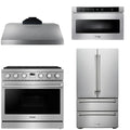 36 Gas Range, Range Hood, Refrigerator and Microwave X560901