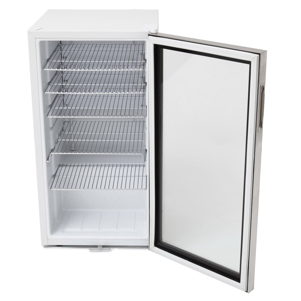 Stainless Steel Beverage Refrigerator With Lock Q116