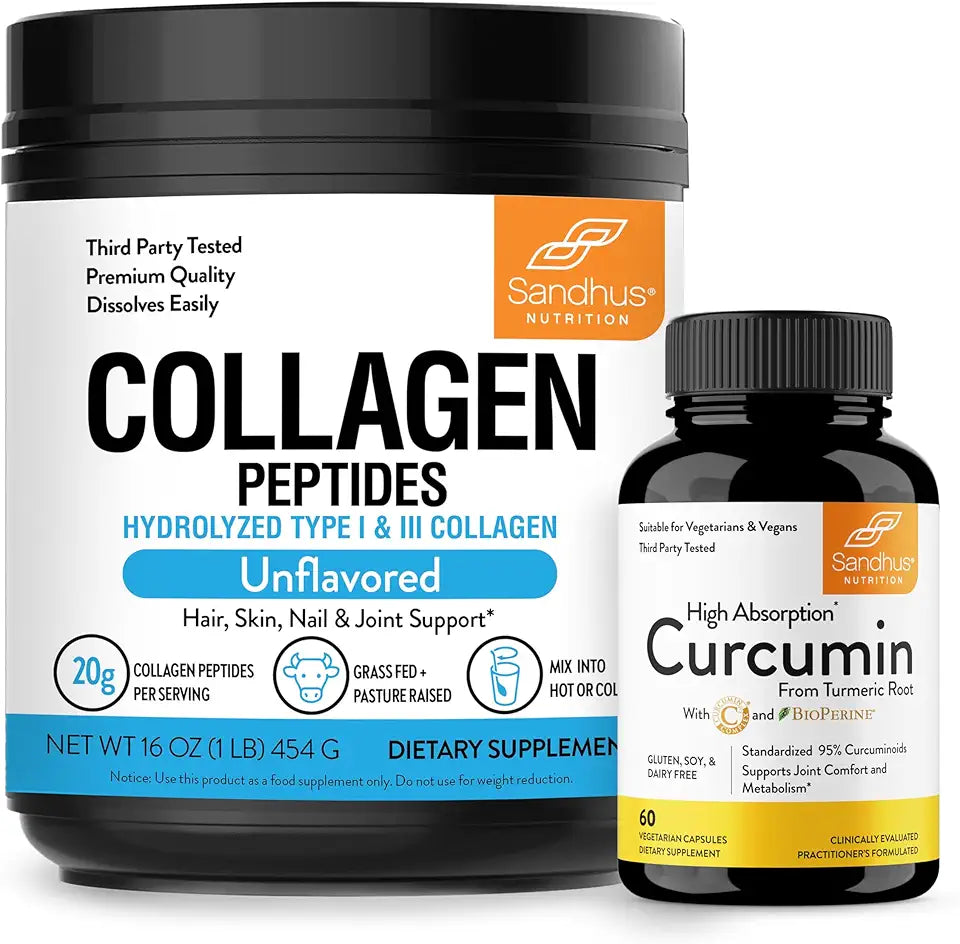 Collagen Peptides Powder & Curcumin with Bioperine I665006