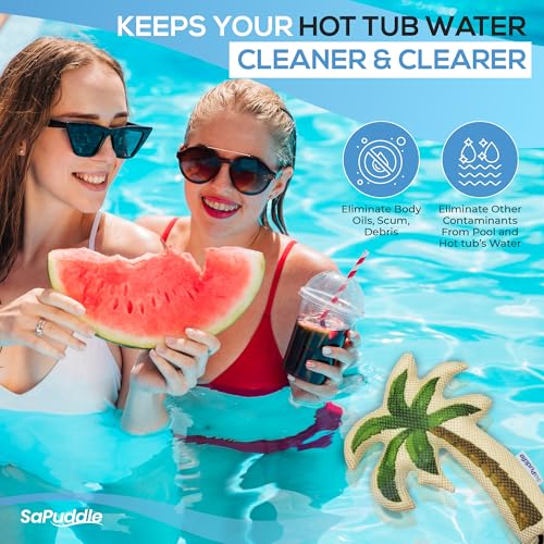 Hot Tub Scum Absorber 2-Pack with 150 Water Test Strips U4908