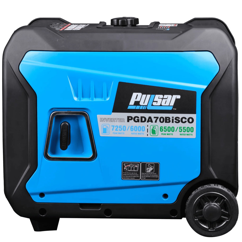 7,250 Watt Dual Fuel Inverter Generator with Remote Start E75887