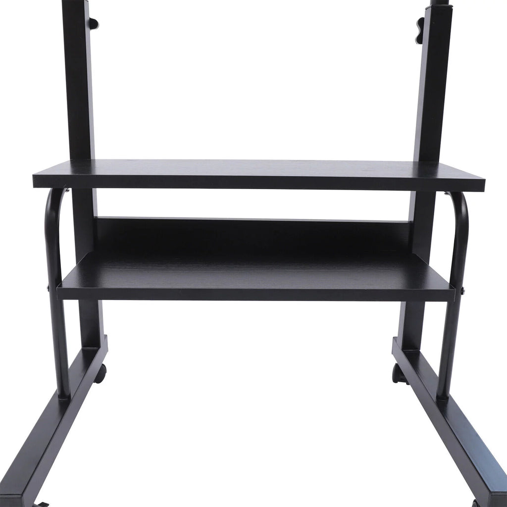 Adjustable Mobile Sofa Side Table with Wheels Q40872
