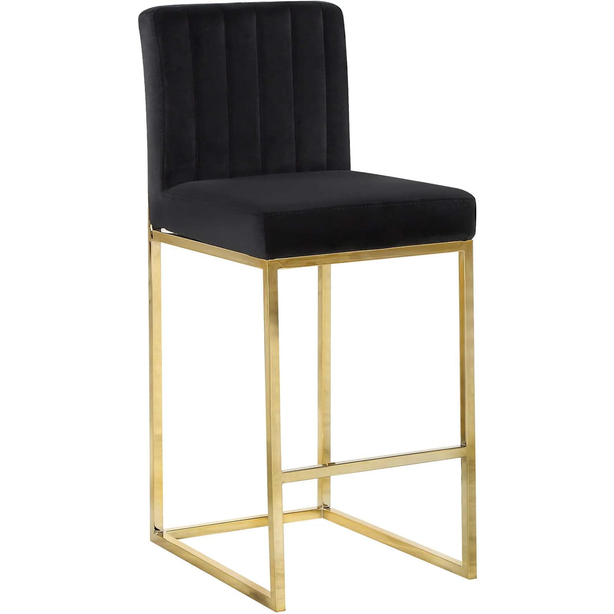 Gray Velvet Counter Stool V743378