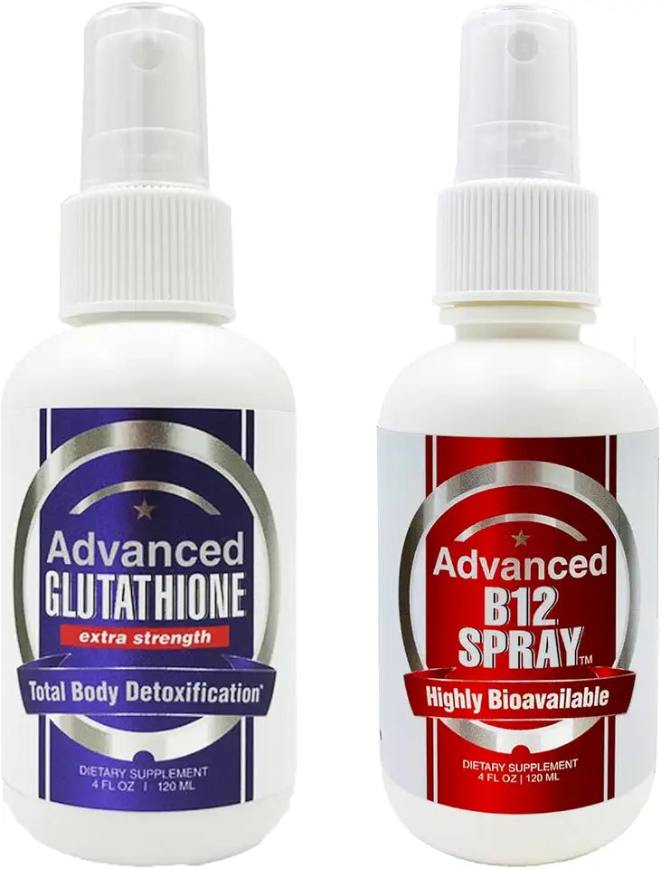 Glutathione + Vitamin B12 Spray Bundle 4 oz C9045