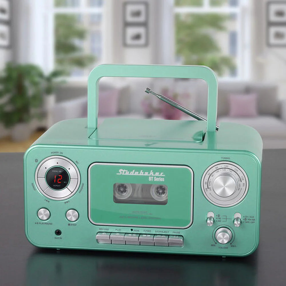 Bluetooth Portable CD Player Radio Cassette P4336