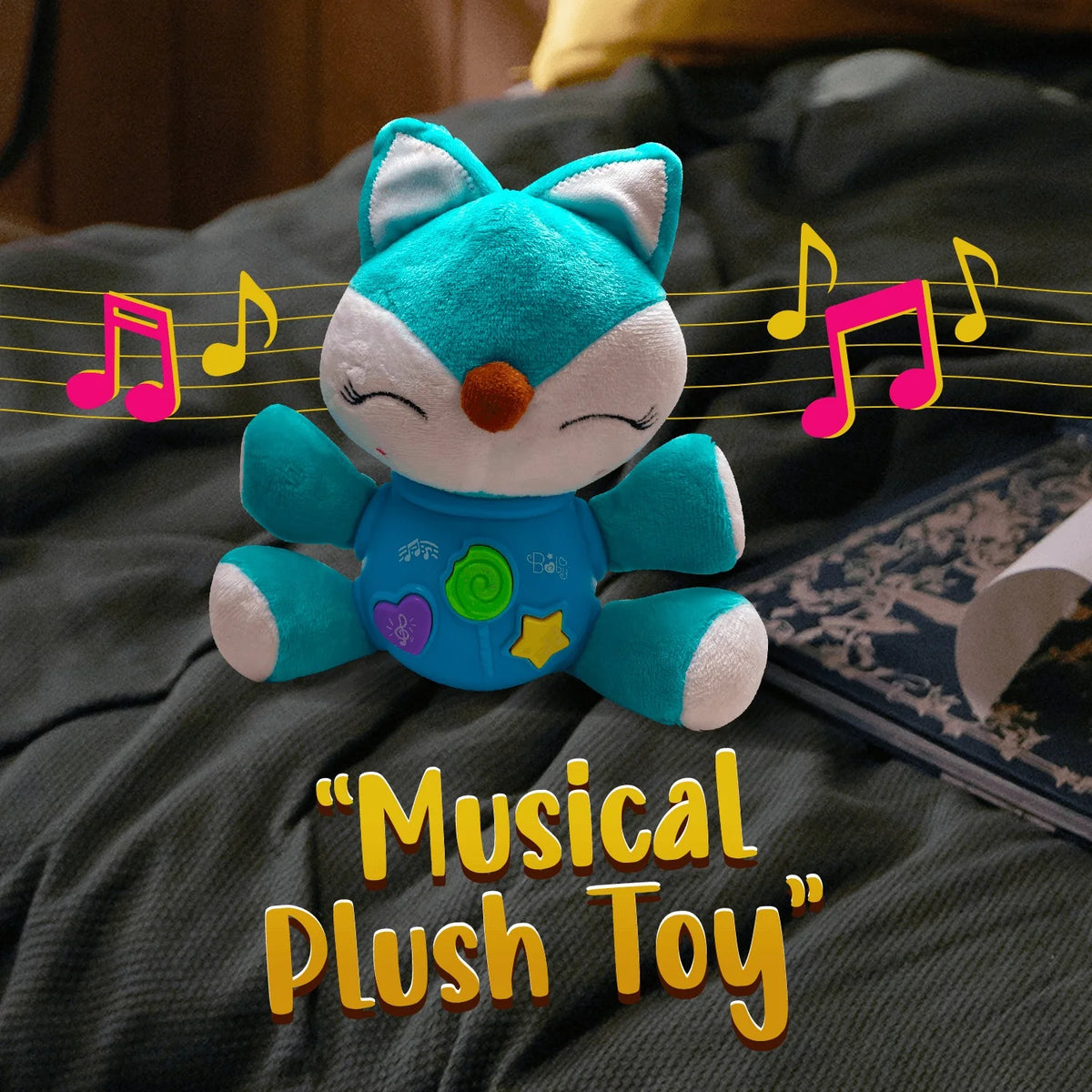 Musical Discovery Plush Stuffed Fox Animal Toy L30058