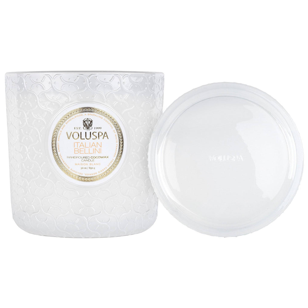 Triple Wick White Candle K532