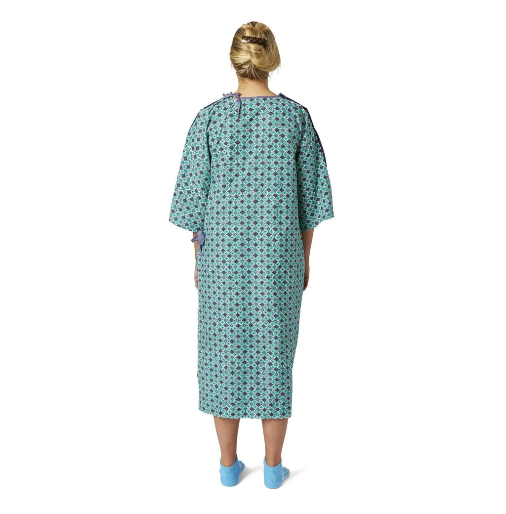 Pack of 12 Diamond Print Hospital Gown W29096