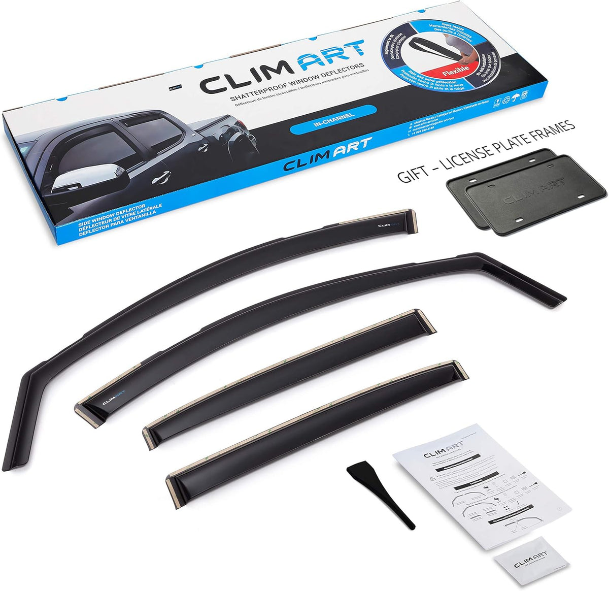 4 pcs in-Channel Rain Guards for Chevrolet Equinox 2018-2022 Q145464