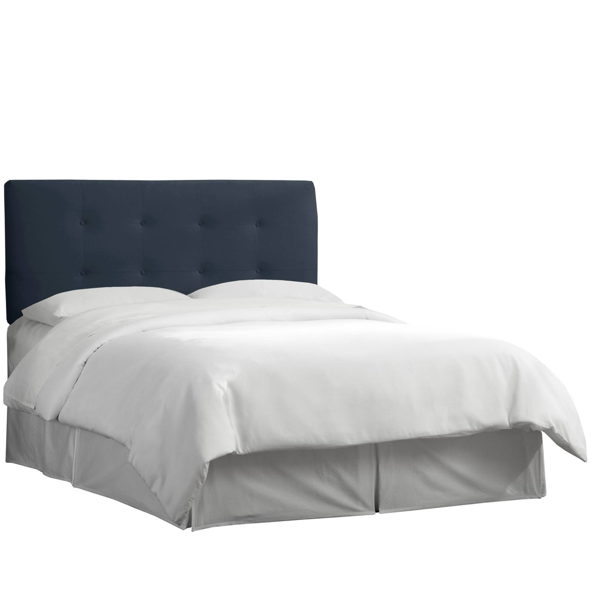 Navy Velvet California King Headboard T802