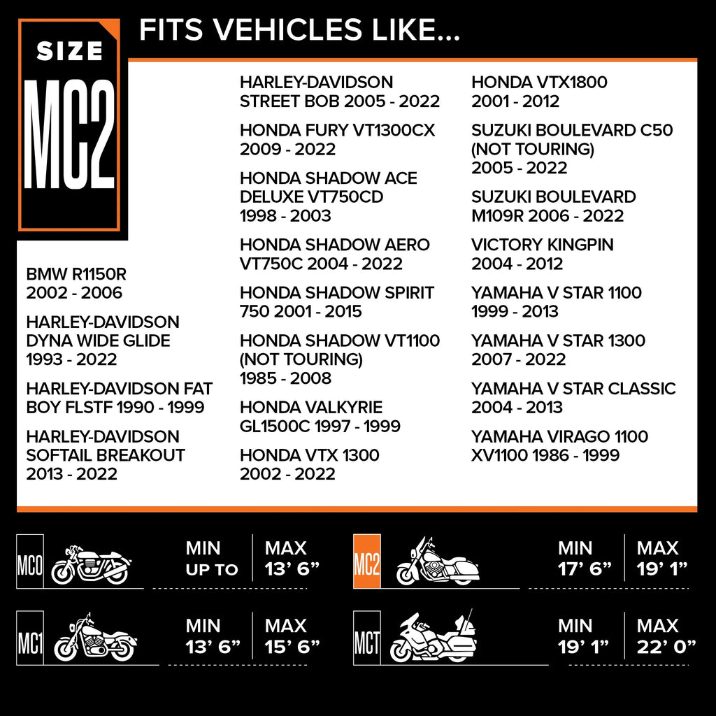 Gray Waterproof Motorcycle Cover F36556