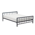 Modern Metal Platform King Bed in Black J228252