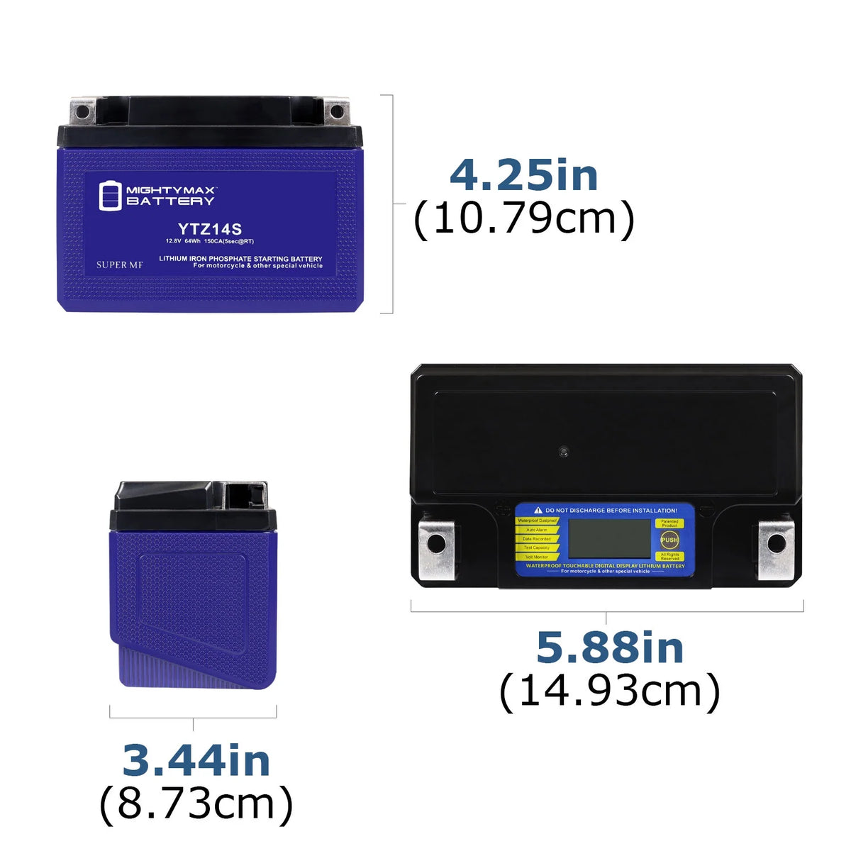 Lithium Replacement Battery for Honda Motorcycle X13105