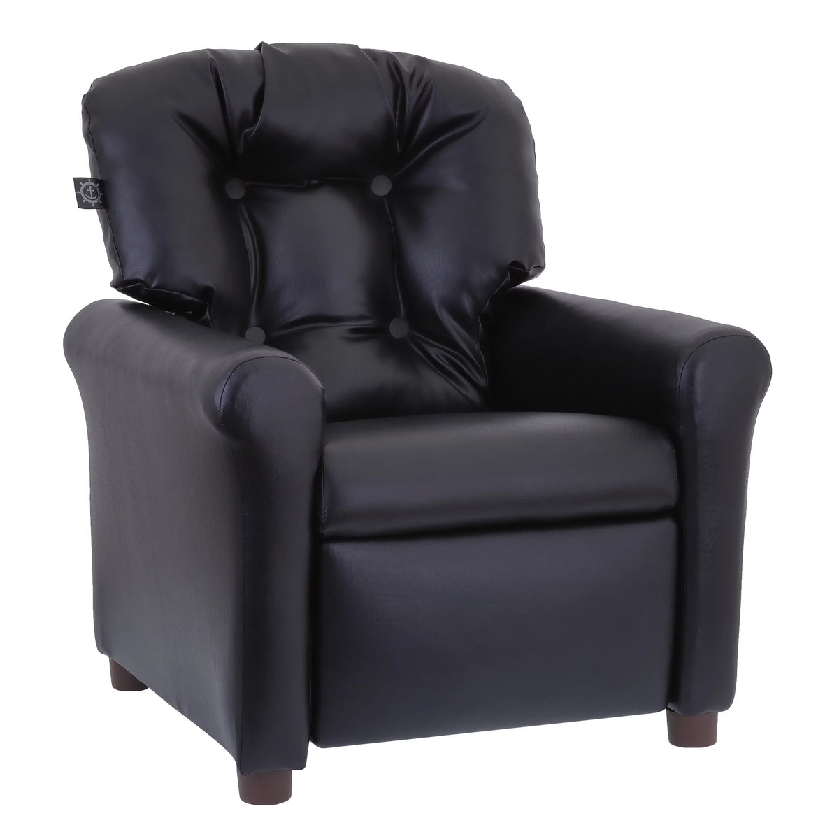 Kids Recliner Chair Polyester Linen Retro Orange L8848
