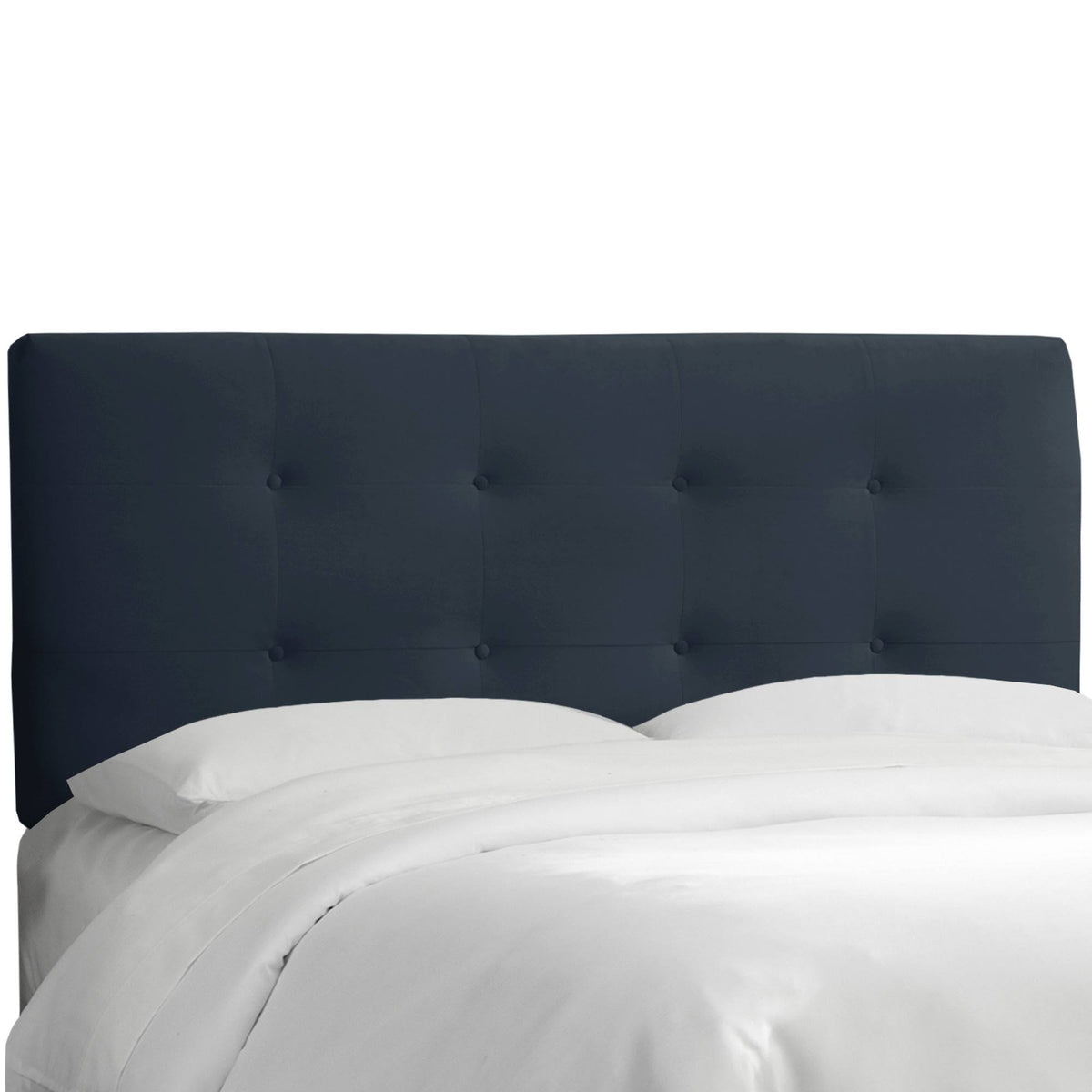 Navy Velvet California King Headboard T802