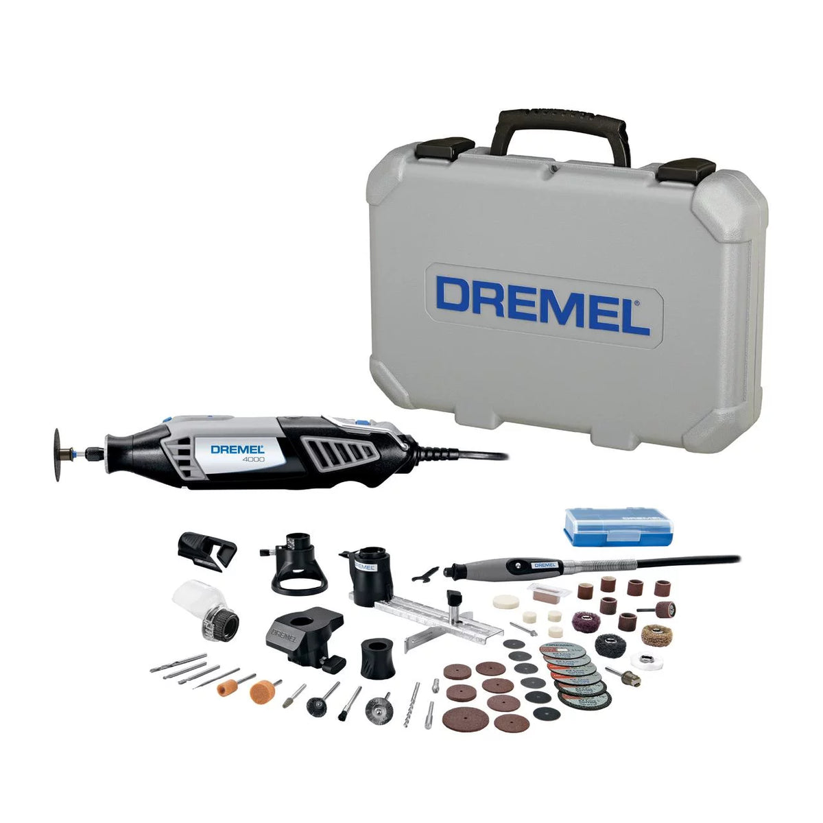 Rotary Tool Kit with Attachments and Carrying Case I741