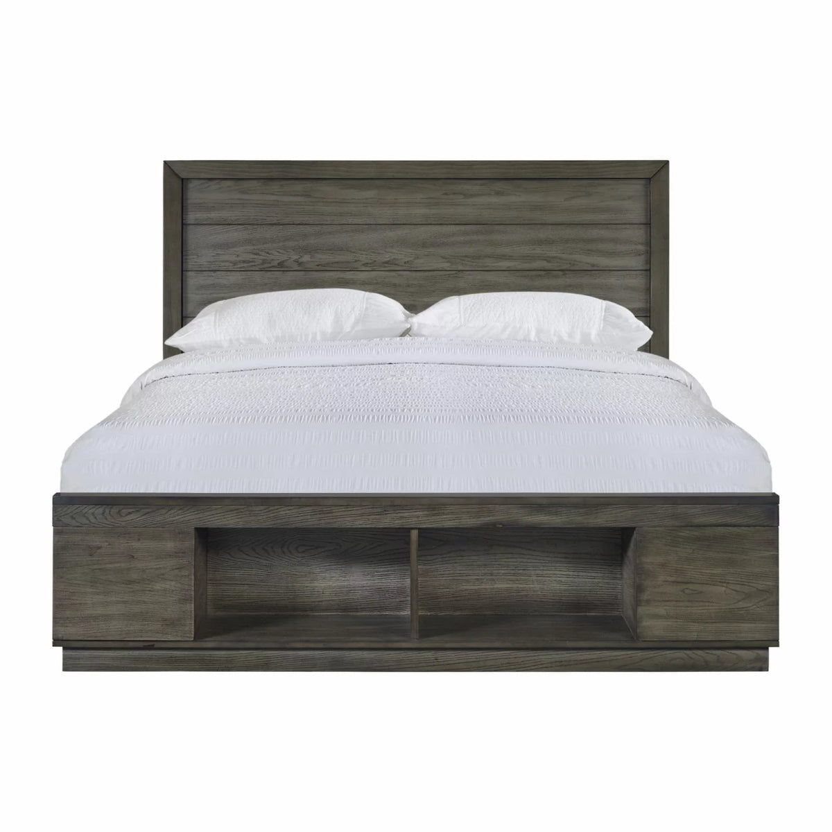 King Storage Bed with Cubbies Q6659