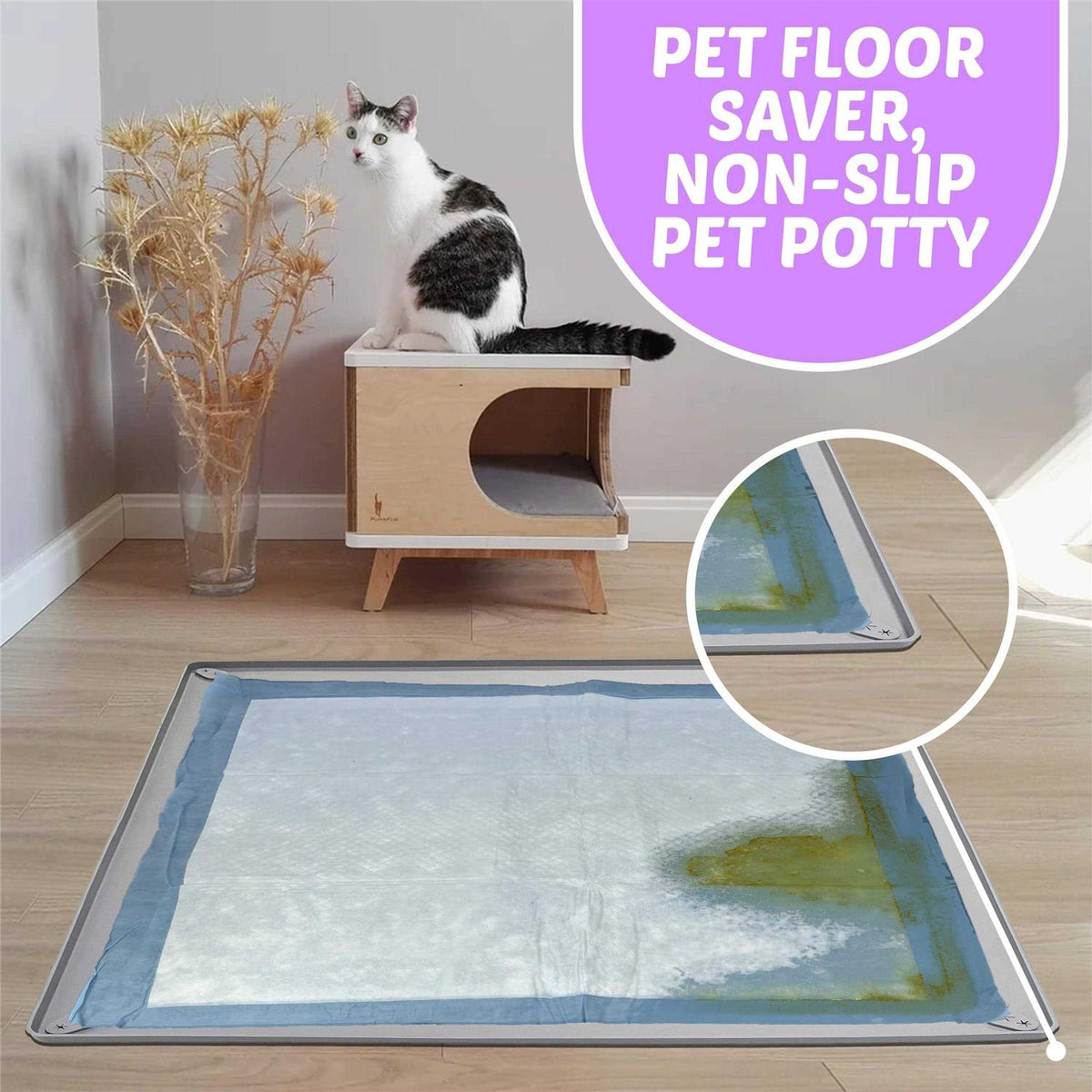 Puppy Pad Holder Tray No Spill M37449