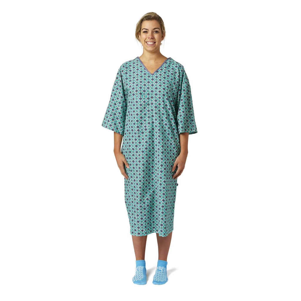 Pack of 12 Diamond Print Hospital Gown W29096