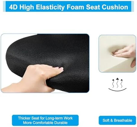 Ergonomic Mesh Office Chair with Lumbar Support Black O98020
