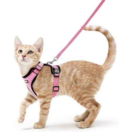 Cat Harness and Leash Soft Adjustable Vest P410898