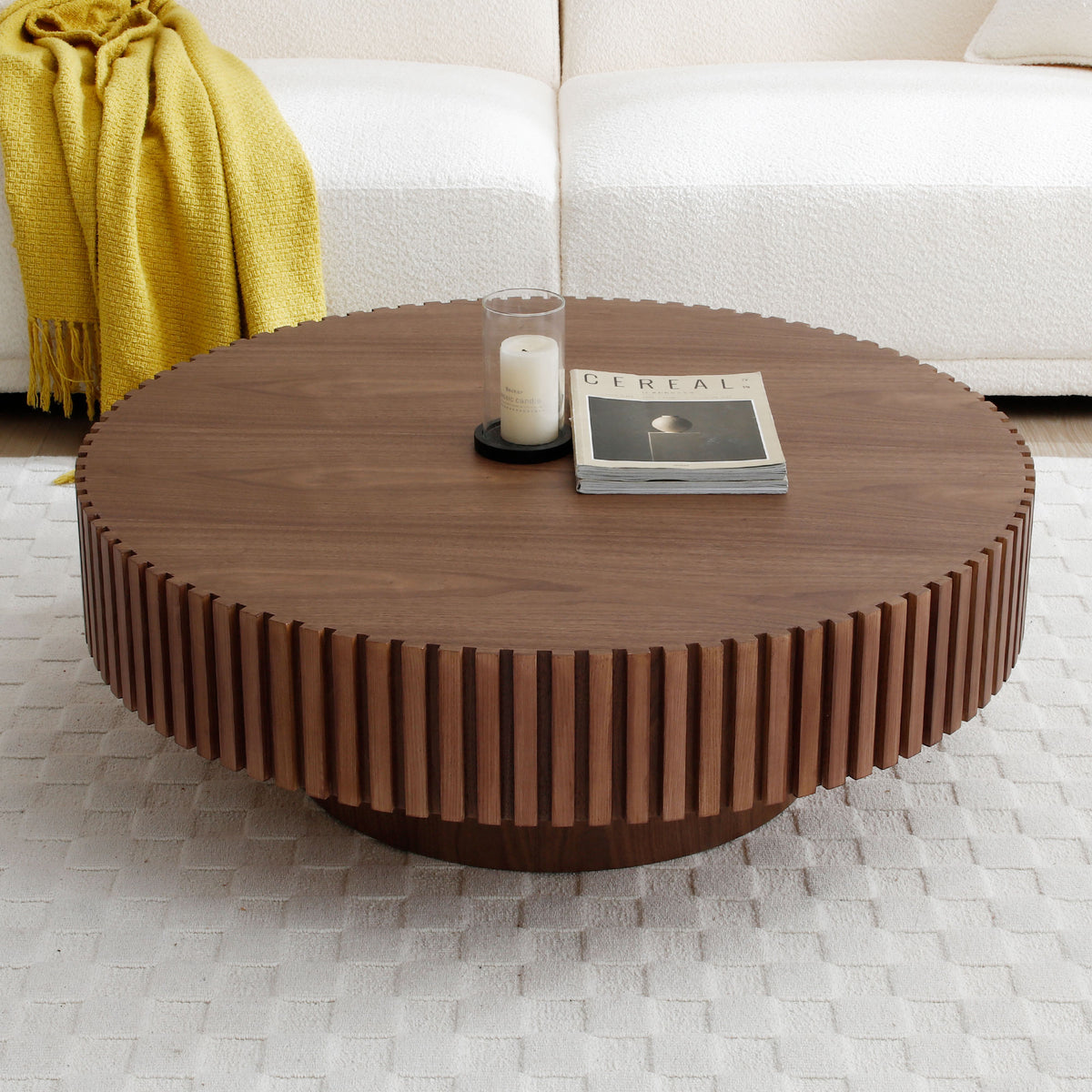 39.37'' Round MDF Coffee Table P283