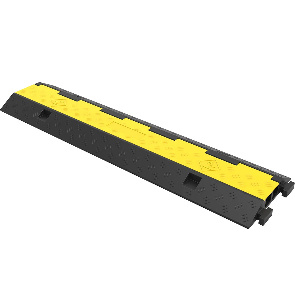 5 PCS 2-Cable Rubber Speed Bump Cable Protector Ramp A980