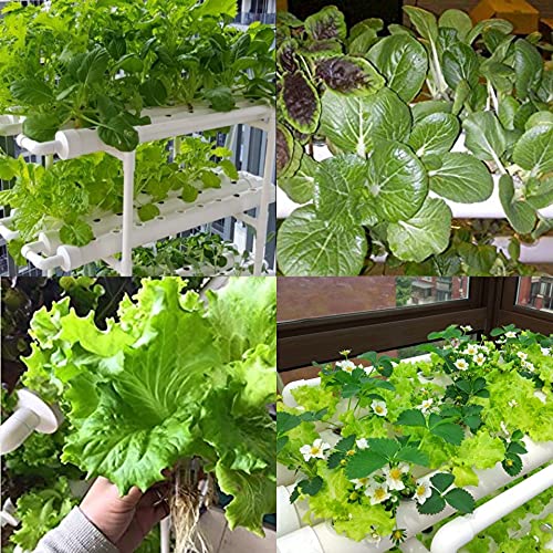 108 Plant Sites 3 Layers Food-Grade PVC-U Pipes Hydroponic Grow Kit U76369