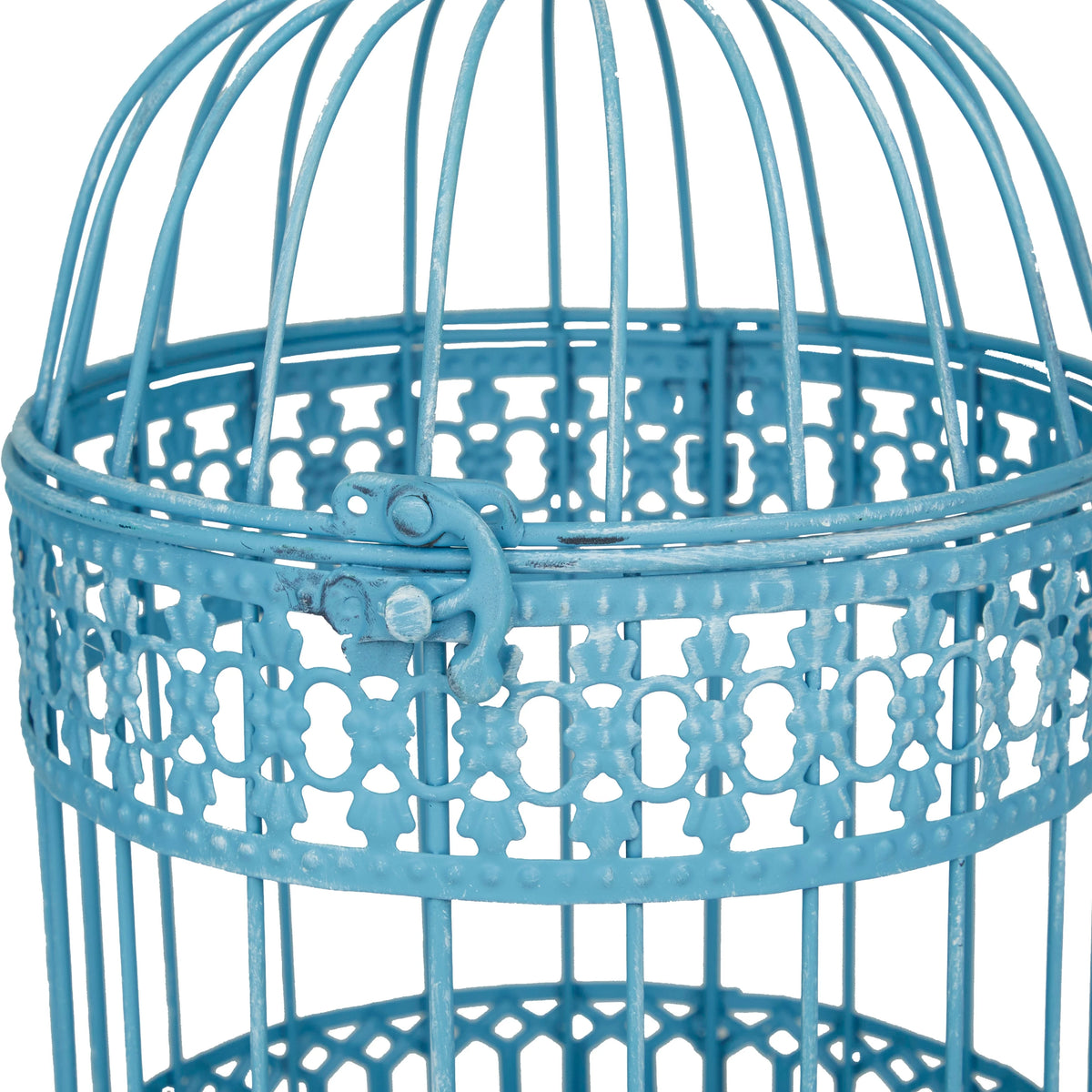 Blue or White Metal Birdcage Set of 2 R92557