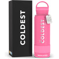 21 oz Flamingo Pink Stainless Steel Triple Walled Water Bottle R60070