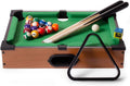 Mini Table Top Pool Set with 2 Cue Sticks, 16 Balls, Chalk & Triangle Q290333
