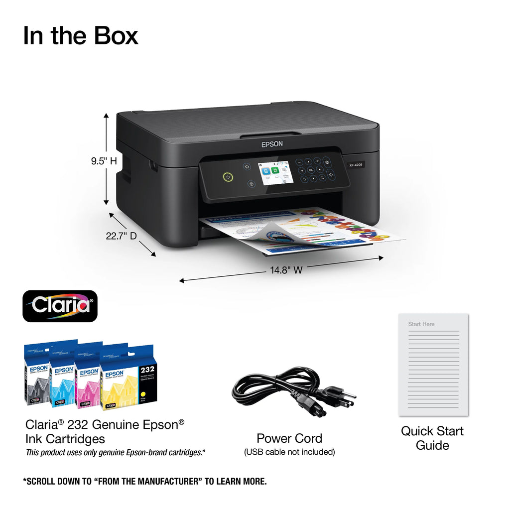 Wireless Color Printer with Scanner and Copier J3308
