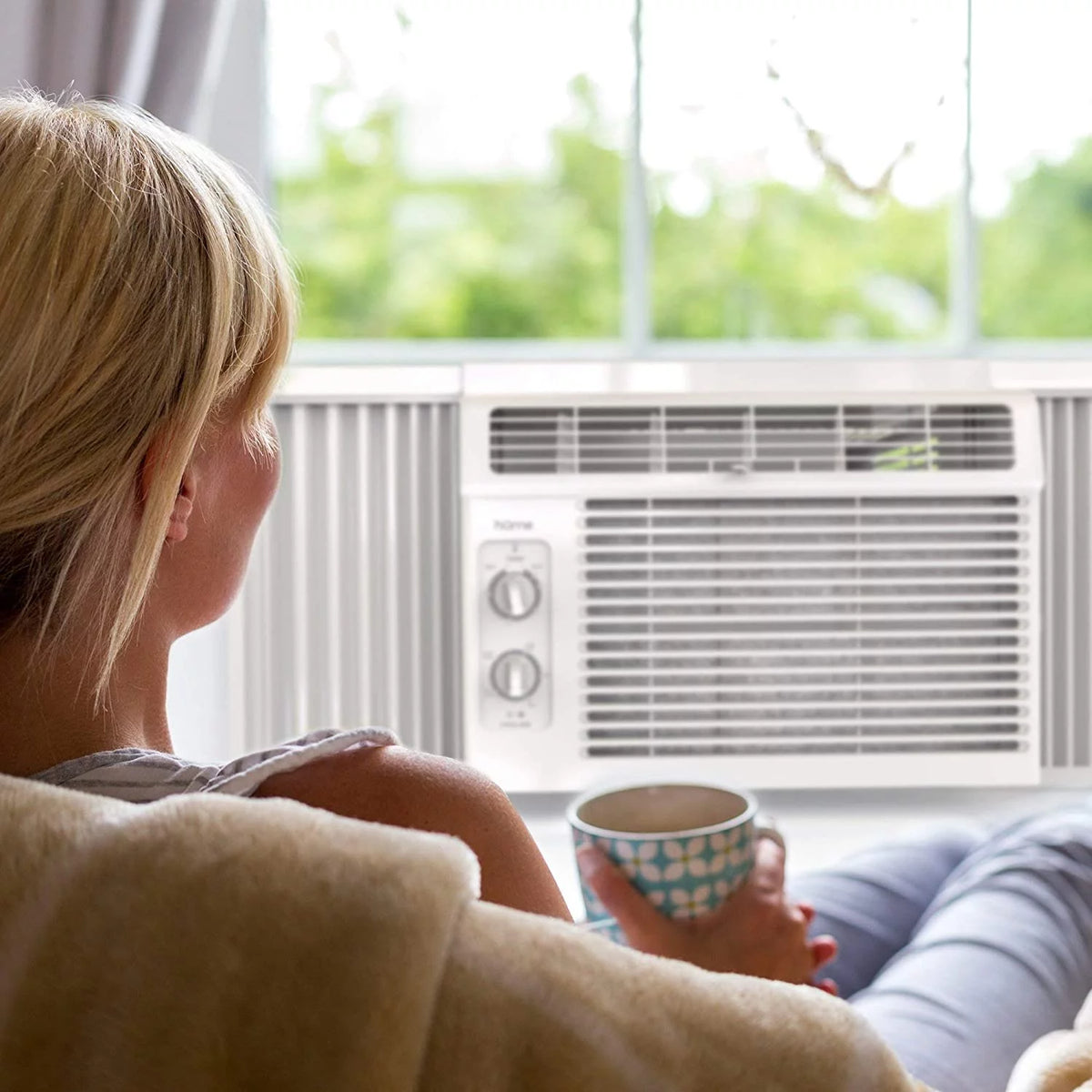 5000 BTU Compact Window Air Conditioner with Washable Filter L649425