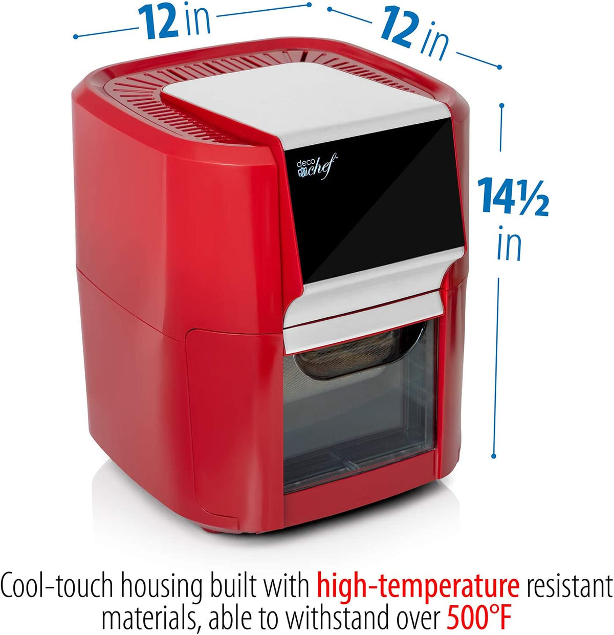 12.7 QT Digital Air Fryer Oven with 3 Roasting Racks T2644
