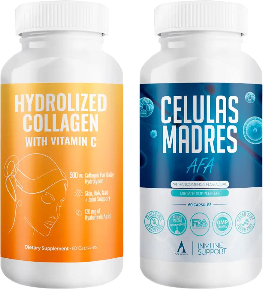 Hydrolyzed Collagen & AFA Stem Cell 60 Capsules U605