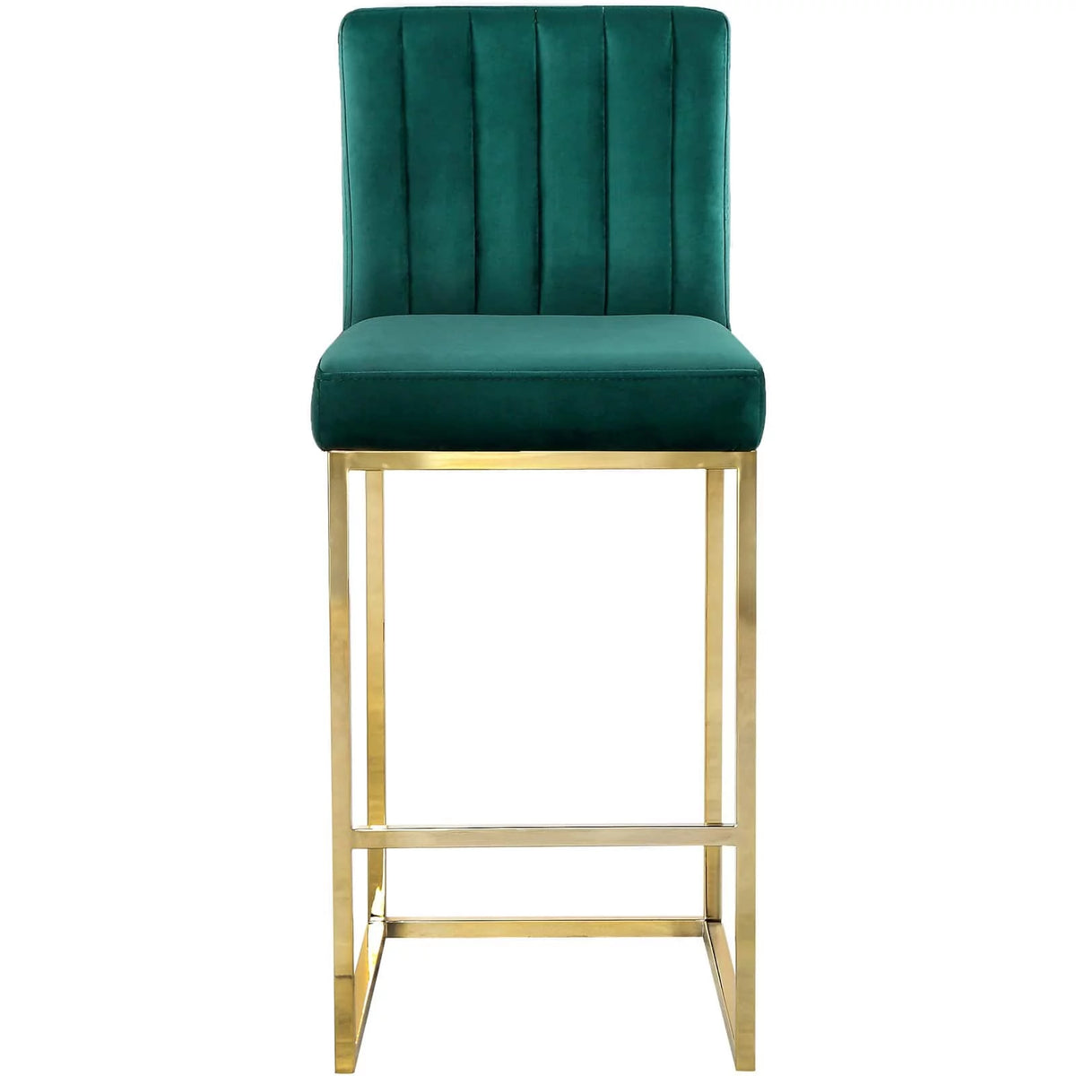 Gray Velvet Counter Stool V743378