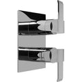 Polished Chrome Two Handle Thermostatic Valve Trim K92650