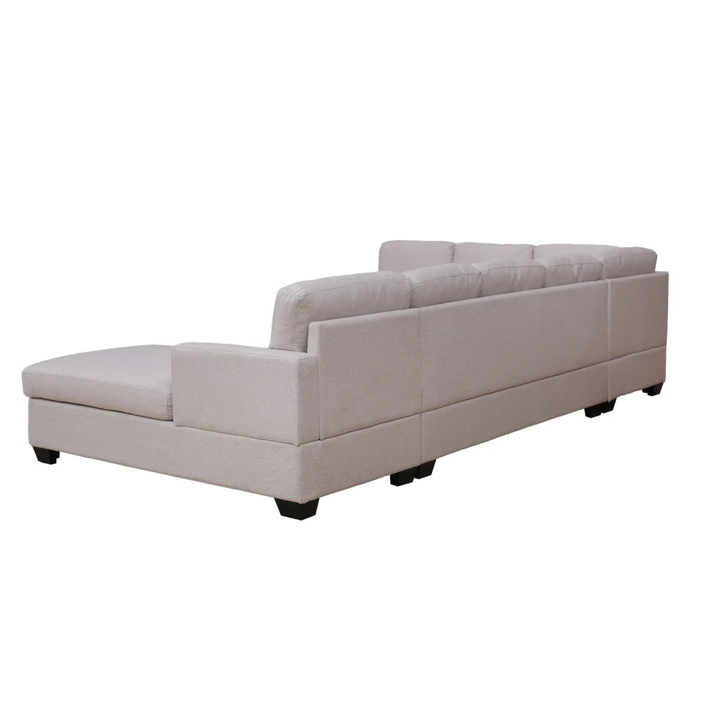 Beige U-Shape Sectional Sofa M932