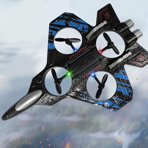 2.4GHz Foam Remote Control Airplane with Lights (Blue) U6861