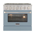 36 5.2 cu ft. Natural Gas Range Light Blue D362