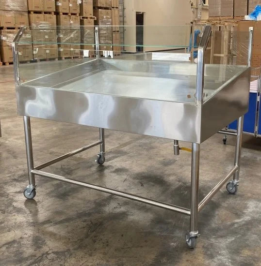 60 Seafood Display Table Ice Bin Cold Insulated Fish Meat M986