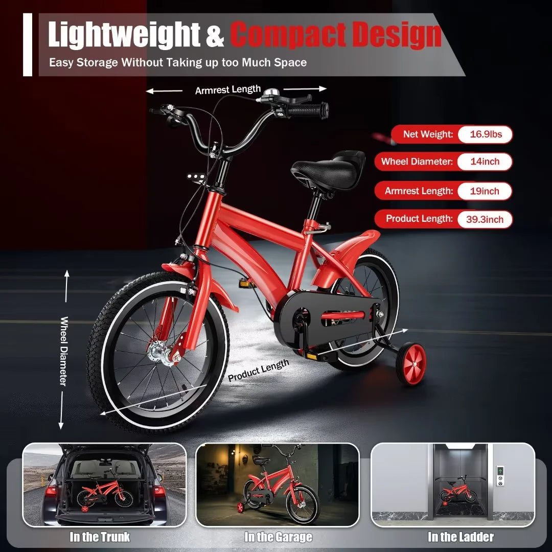 14 inch Kids Bike with Training Wheels S257990