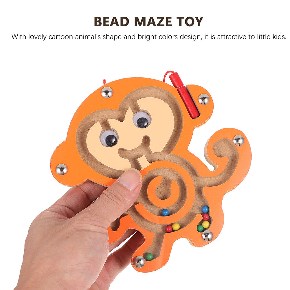3 Pcs Wooden Rolling Bead Maze Puzzling Toys X38482